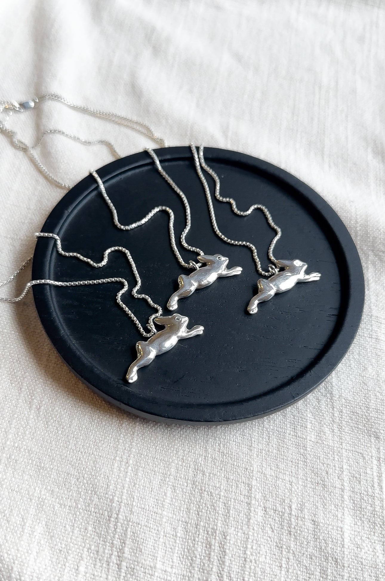 Leaping Rabbit Necklace