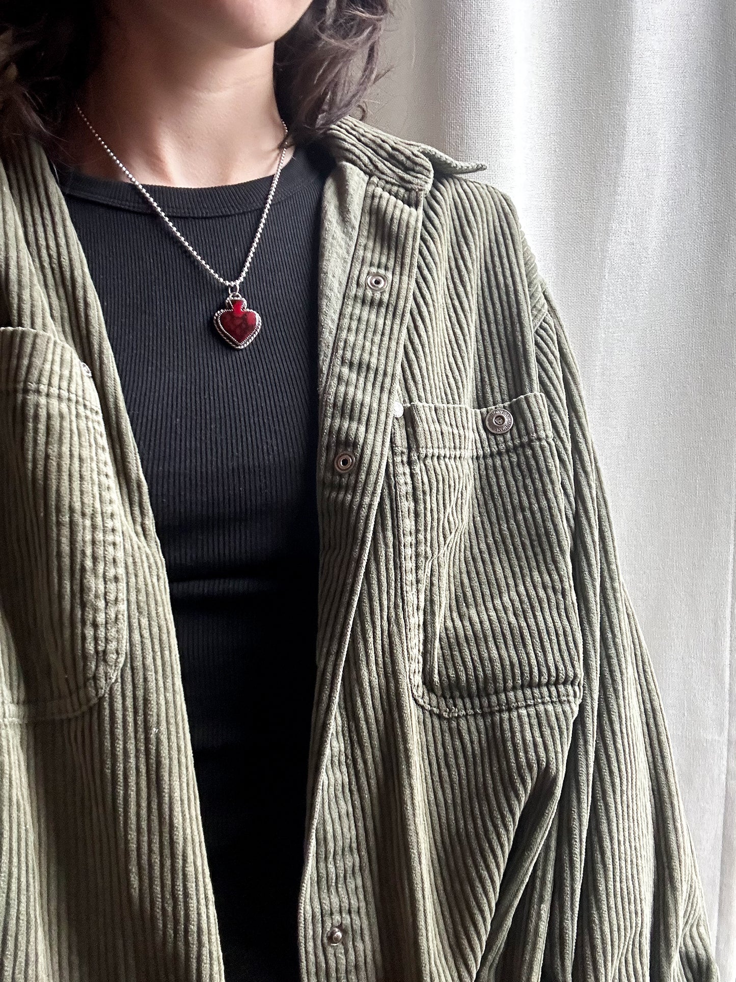 Red Spade Pendant